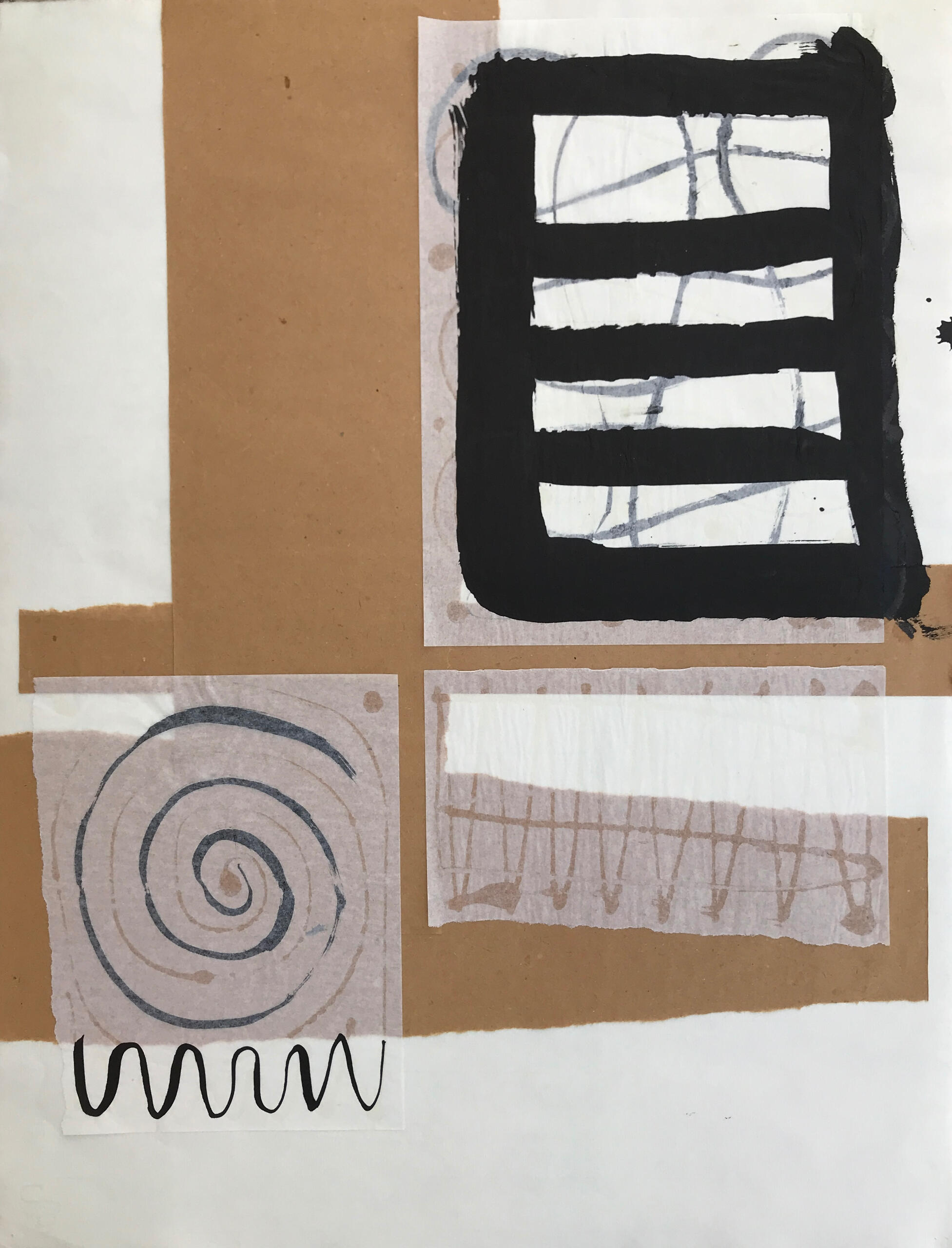 Collages with mixed material